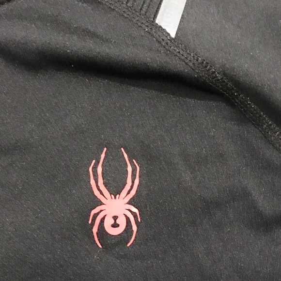 Spyder Men's Black and Red Long Sleeve Base Tee size Large - Picture 3 of 5